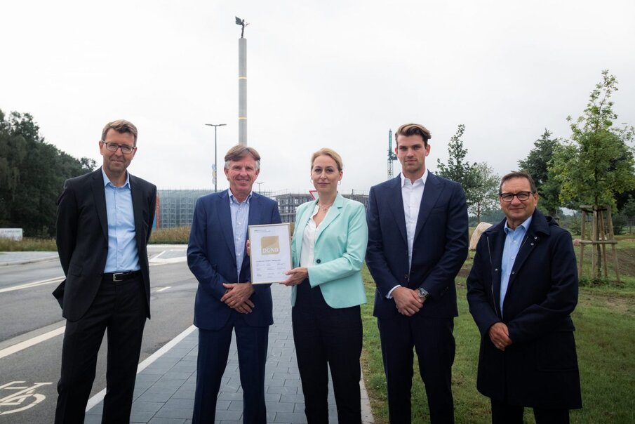 Victoria Park und Minerva Park erhalten DGNB Gold-Zertifizierung